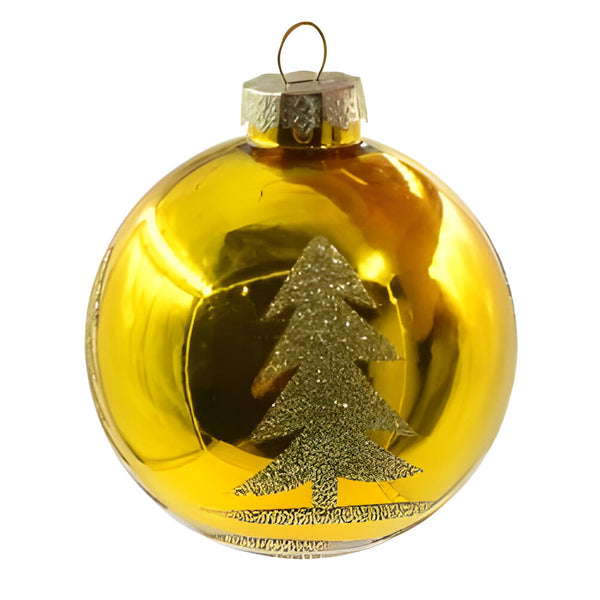 Ornaments - Christmas Bauble - Golden Tree Design