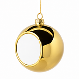 Sublimation Christmas Baubles - Mirror Gold Finish