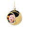 Ornamente - Weihnachtskugel mit bedruckbarem Einsatz - Hochglanz-Gold-Finish