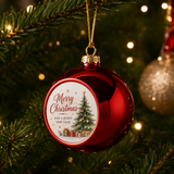 Sublimation Christmas Baubles - Mirror Red Finish