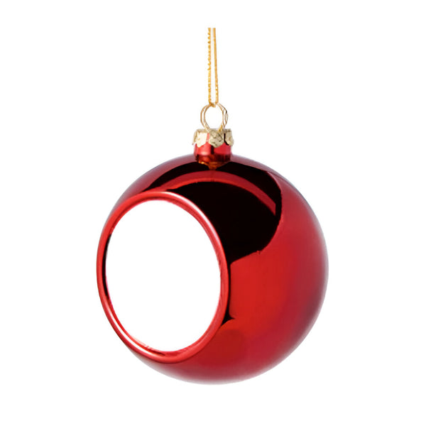 Ornements - Boule de Noël avec insert imprimable - Rouge