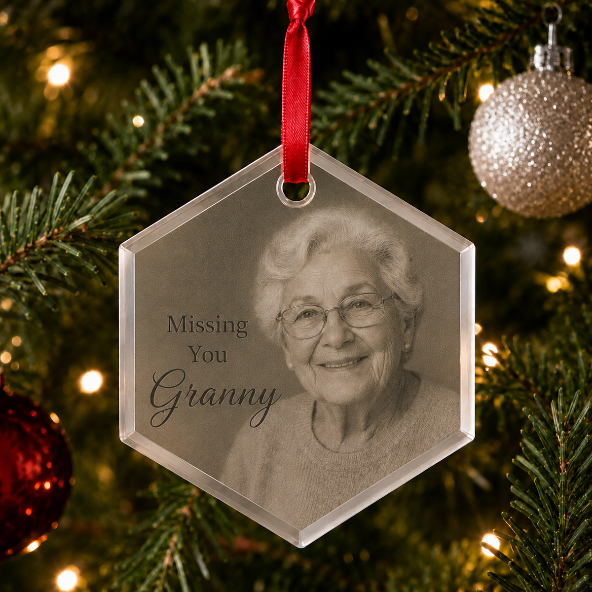 Sublimation Glass Ornaments - Hexagon