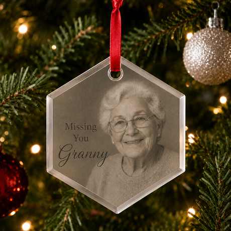 Sublimation Glass Ornaments - Hexagon
