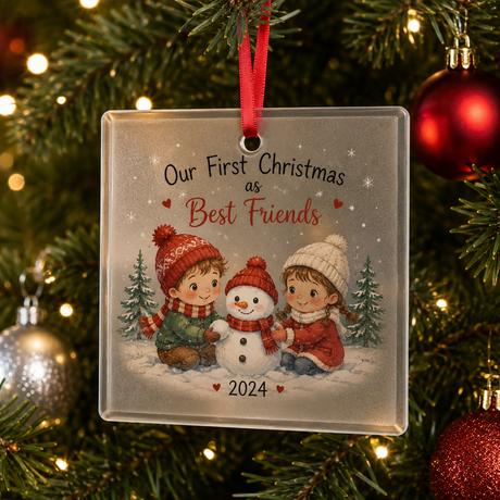 Sublimation Glass Ornaments - Square
