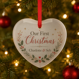 Sublimation Glass Ornaments - Heart