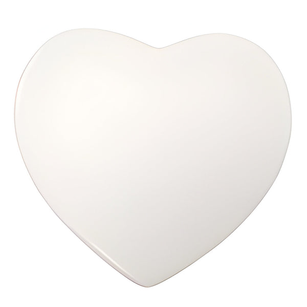 Blank Ceramic Heart Shaped Token for Sublimation