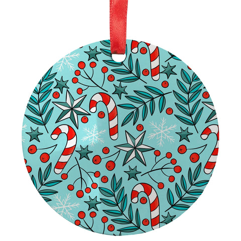 FULL CARTON - (100 PIECES) LARGE (7cm x 7cm) MDF Hanging Ornament - Round