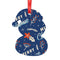 Ornaments - 10 x MDF Hanging Ornament with Red Ribbon - Snowman