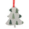 Ornamente – 10 x MDF-Hängeornament mit roter Schleife – Baum