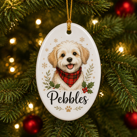 Ceramic Sublimation Hanging Ornaments - Oval