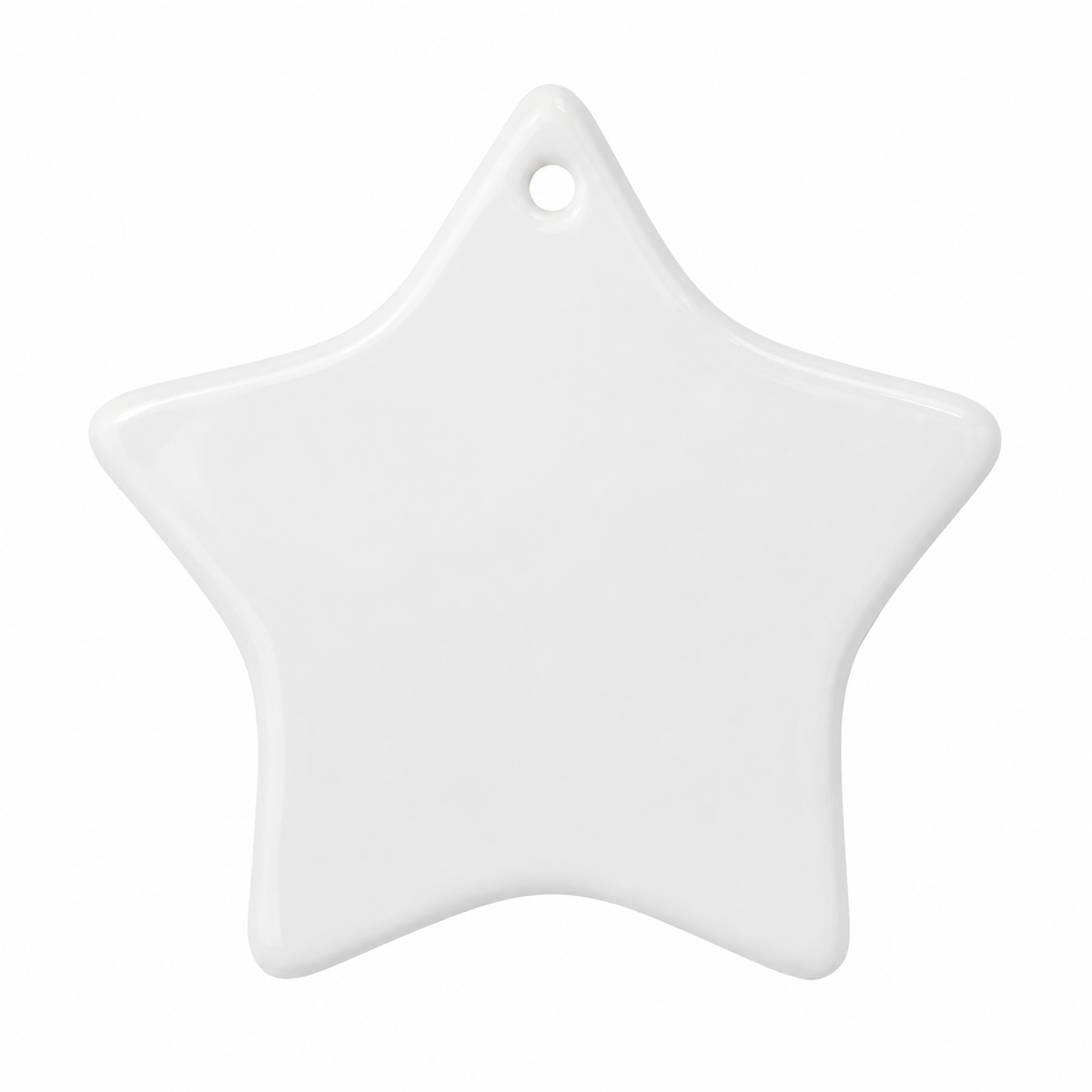 Ceramic Sublimation Hanging Ornaments - Star