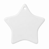 Ceramic Sublimation Hanging Ornaments - Star