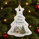Ceramic Sublimation Hanging Ornaments - Tree