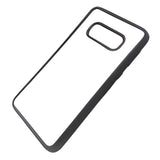 Black Samsung Galaxy S10E Sublimation Phone Case with Tempered Glass Insert