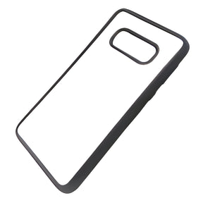 Black Samsung Galaxy S10E Sublimation Phone Case with Tempered Glass Insert