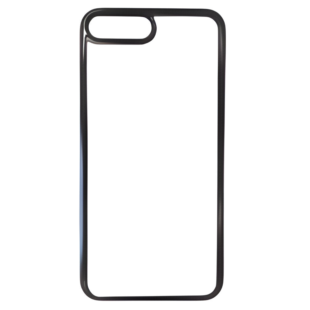 Phone Case Plastic iPhone Plus/ Plus Black Sublimation
