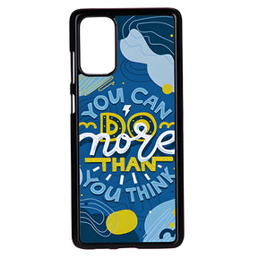 Black Samsung Galaxy S20+ Sublimation Phone Case, Plastic