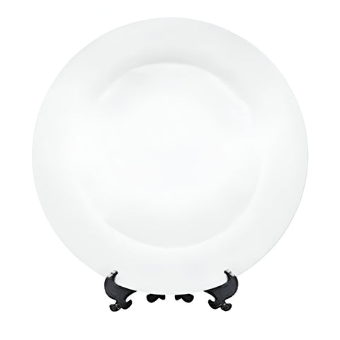 Plates - Ceramic - 10in White Plate Stand