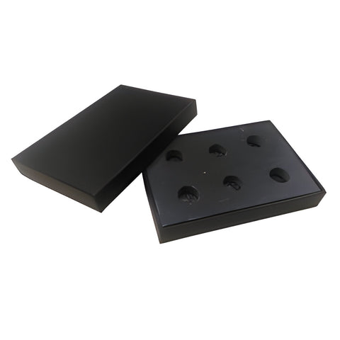Black Slate - Engravable - 6 Egg Holder Slate in Giftbox