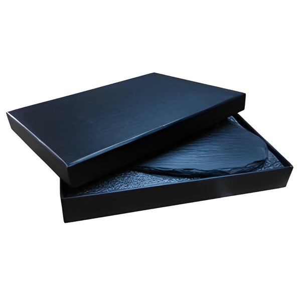 Ardoise noire - Gravable - Coeur suspendu dans une boîte cadeau - 15 cm x 17 cm x 0,7 cm
