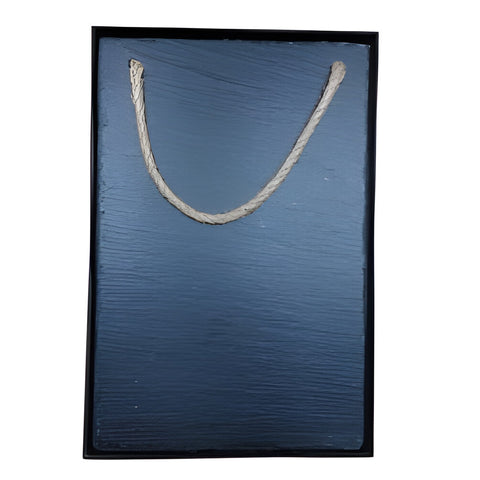 Black Slate - Engravable - HANGING MEMO Board 20cm x 30cm in Giftbox