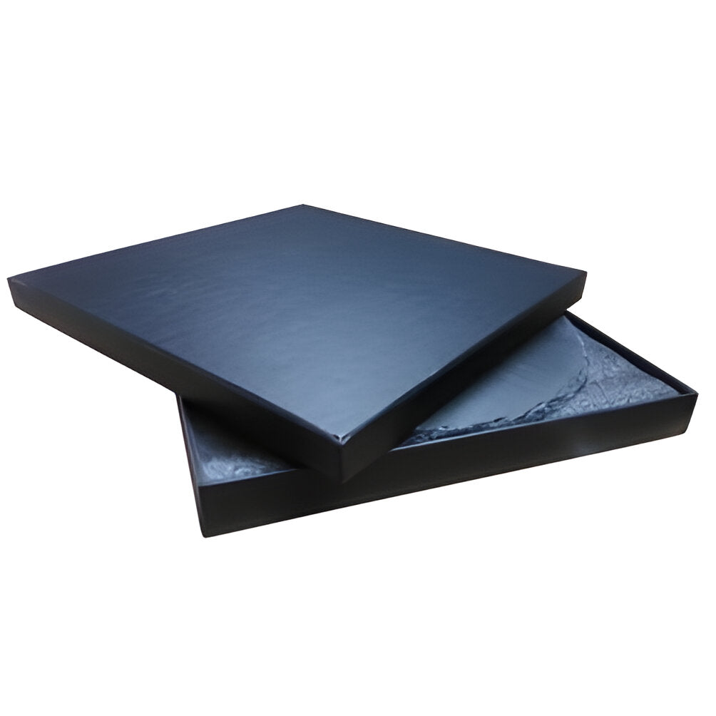 Black Slate - Engravable - 25cm Round Serving Board in GIFTBOX