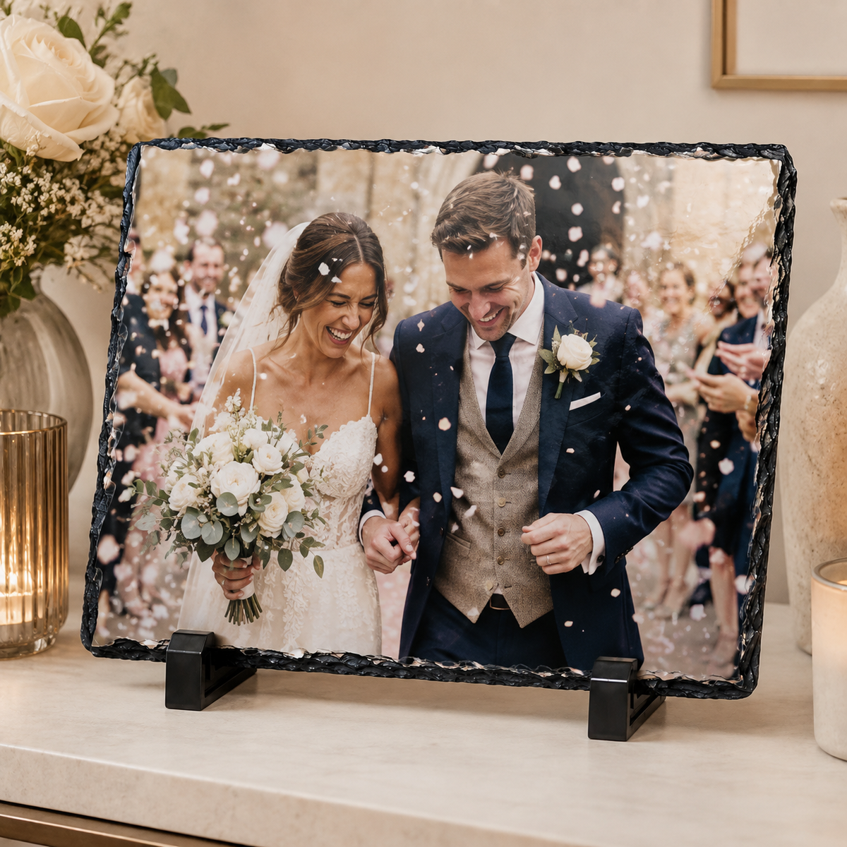 20cm x 30cm Landscape Sublimation Photo Slate - Glossy Finish