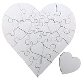Heart MDF Sublimation Jigsaw Puzzle, 23 Pieces