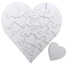 Heart MDF Sublimation Jigsaw Puzzle, 23 Pieces