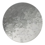 Silver Sublimation Jigsaw Puzzle, Cardboard, Round