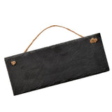 Black Slate - Engravable - Hanging Sign 24.5cm x 10cm - Longforte Trading Ltd