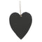 Black Slate - Engravable - HANGING HEART Memo - 15cm x 17cm - Longforte Trading Ltd