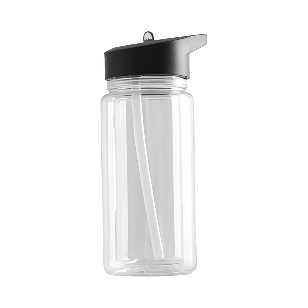 10oz Snowglobe Bottle with Coloured Lid - Double Wall - For UV DTF & Vinyl