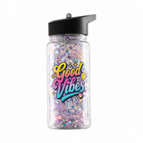 10oz Snowglobe Bottle with Coloured Lid - Double Wall - For UV DTF & Vinyl