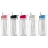10oz Snowglobe Bottle with Coloured Lid - Double Wall - For UV DTF & Vinyl
