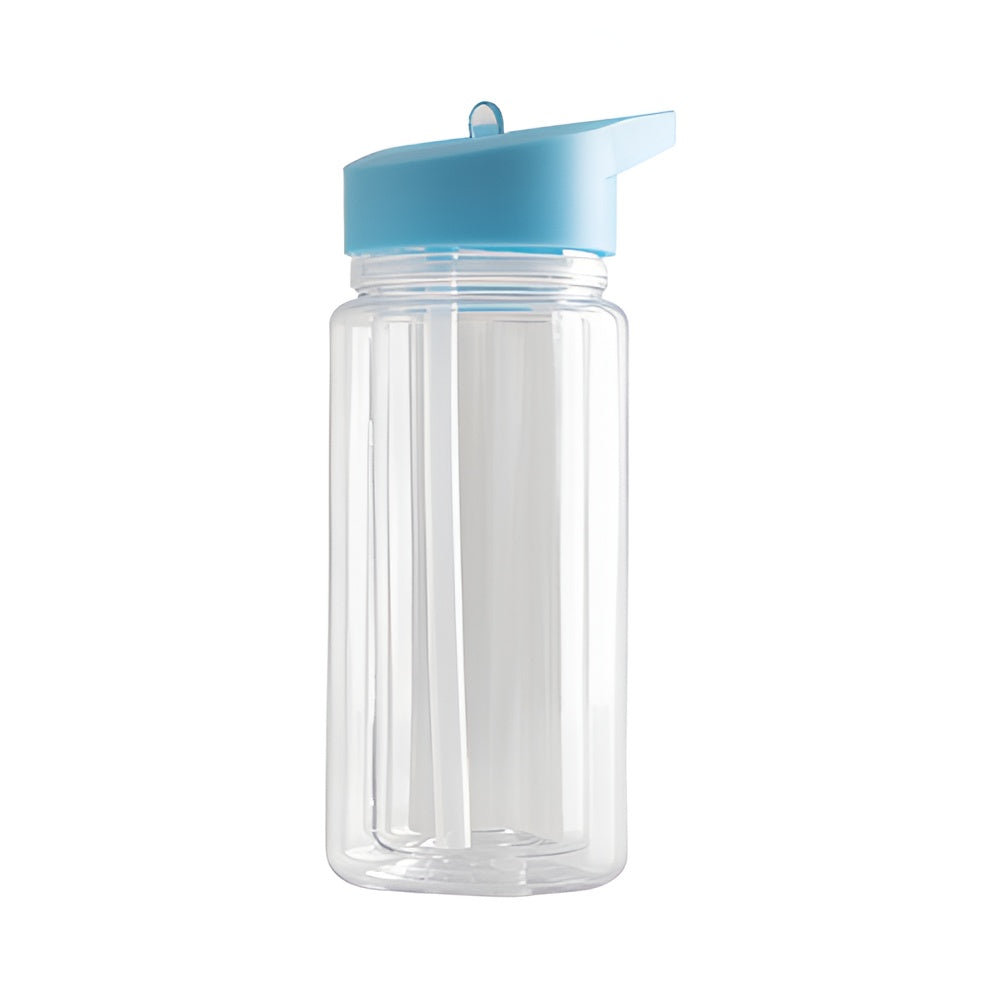 10oz Snowglobe Bottle with Coloured Lid - Double Wall - For UV DTF & Vinyl