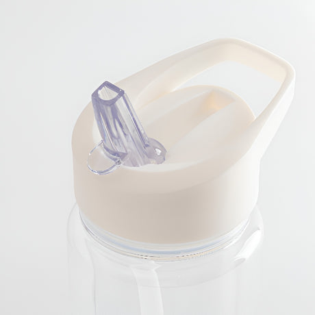 Bouteilles d'eau - Slim Inox - BLANC - Gobelet 600 ml avec paille