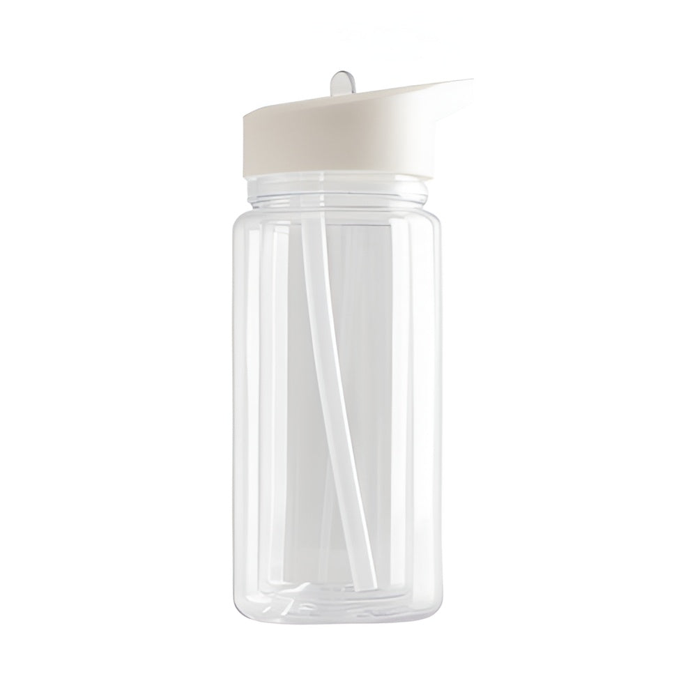 10oz Snowglobe Bottle with Coloured Lid - Double Wall - For UV DTF & Vinyl