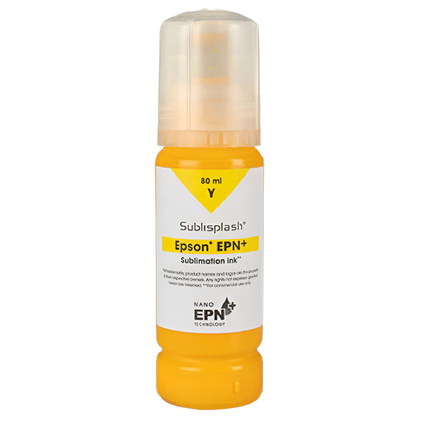 Encre de sublimation Sublisplash® EPN+ pour imprimantes Epson EcoTank - Jaune - 80 ml