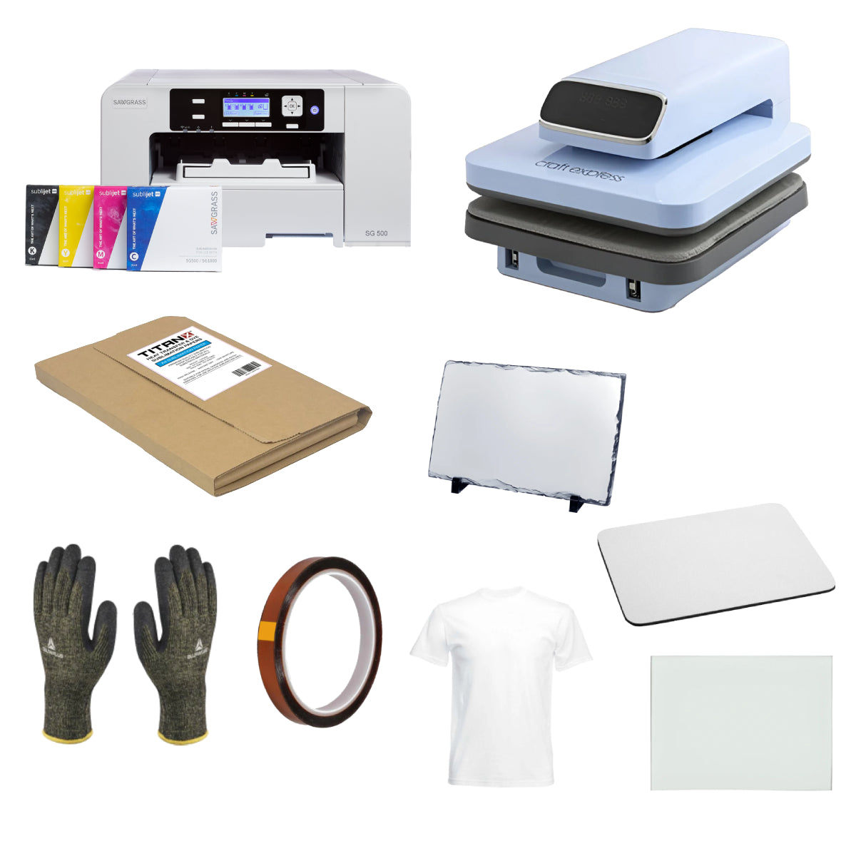 Matériel - Kits de démarrage - Kit de démarrage pour l'impression de tasses automatiques Sawgrass