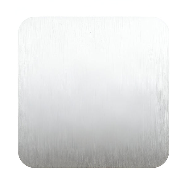Engravables - 10 x STAINLESS STEEL Coasters - SQUARE - 8.5cm - SILVER