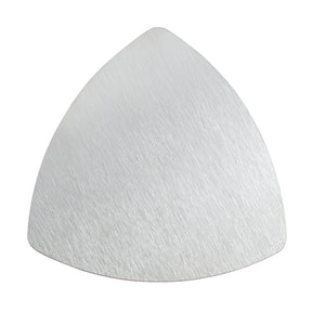 Engravables - 10 x STAINLESS STEEL Coasters - TRIANGLE - 10cm - SILVER - Longforte Trading Ltd