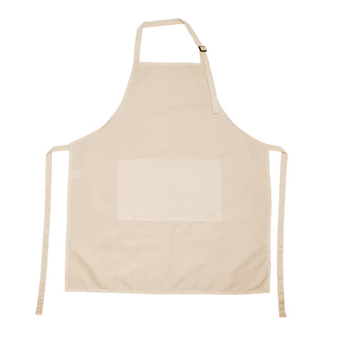 Apron With Pocket - Adult - Canvas CREAM