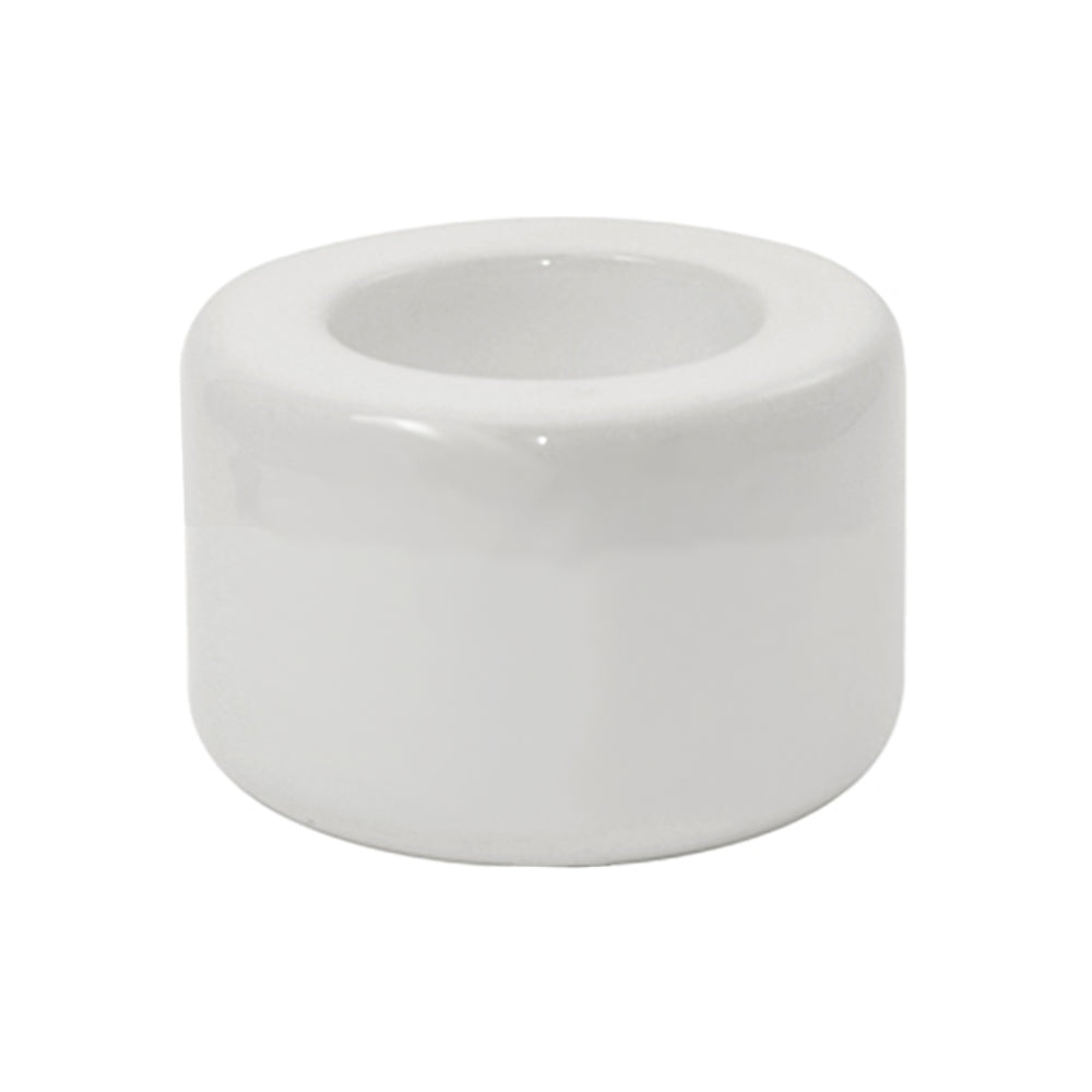 Tealight Candle Holder - Ceramic - White