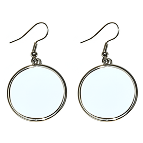 Hanging Round Sublimation Earrings