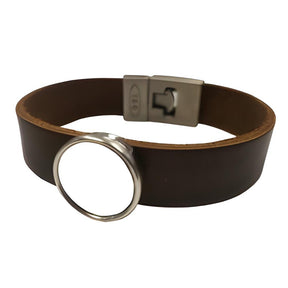 Brown Leather Style Sublimation Bracelet