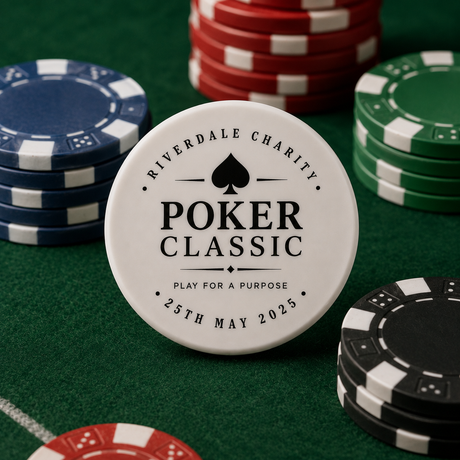 43mm Polymer Sublimation Poker Chips - Pack of 10