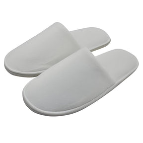 White Sublimation Indoor Closed Toe Slippers