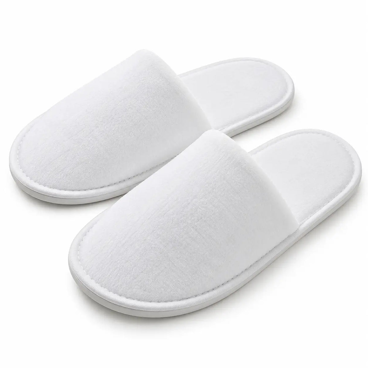 Sublimation Indoor Closed Toe Slippers - White