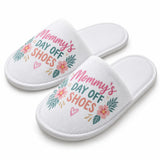 Sublimation Indoor Closed Toe Slippers - White